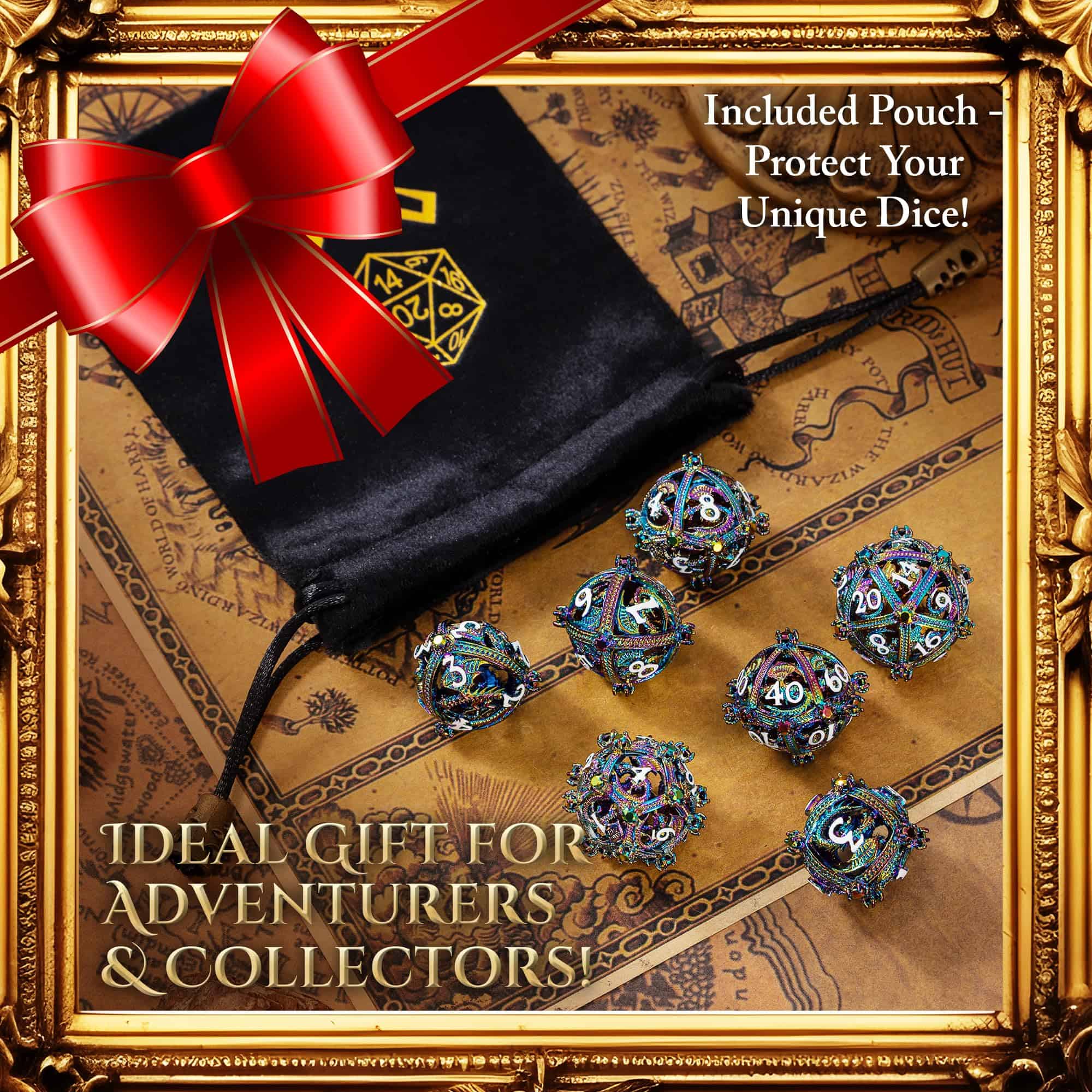 Conjunto de dados DND de metal - Diseño único de Dragón de - Imagen 6