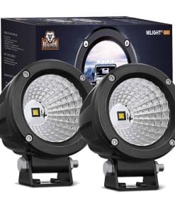Nilight Led Light Pods 2PCS 3Inch Flood Round Led Offroad