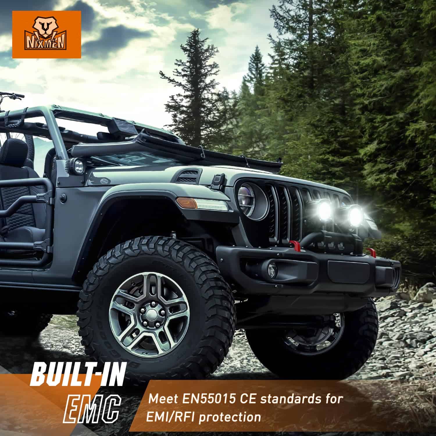 Nilight Led Light Pods 2PCS 3Inch Flood Round Led Offroad - Imagen 8