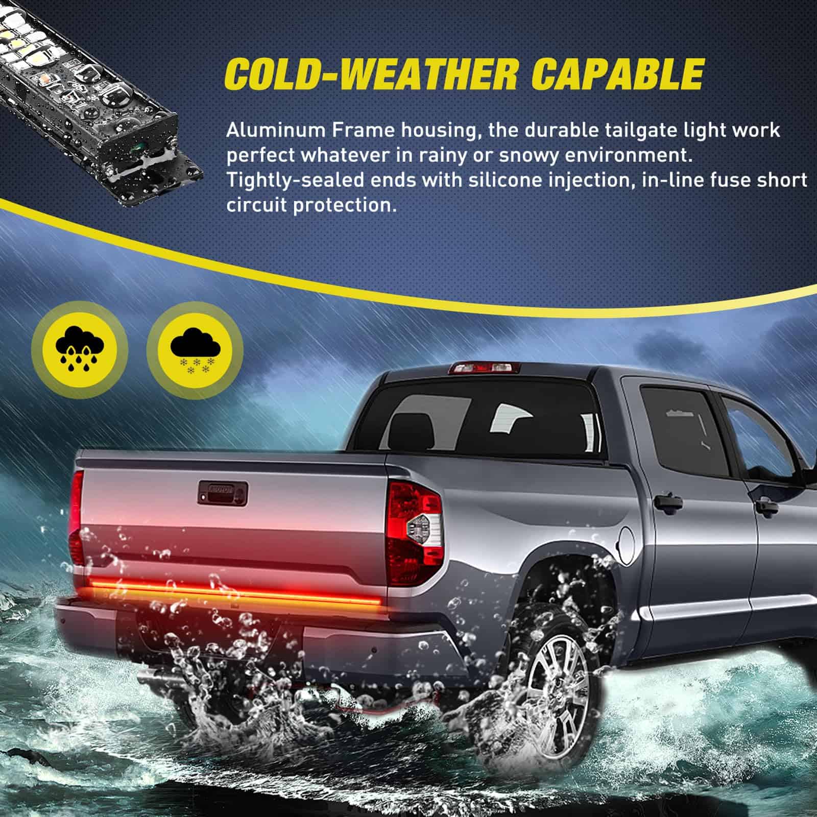 Tira de luz para portón trasero Trucks Nilight 60 pulgadas - Imagen 8