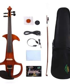 Violín eléctrico WUQIMUSC 4/4 tamaño completo Kit Violín