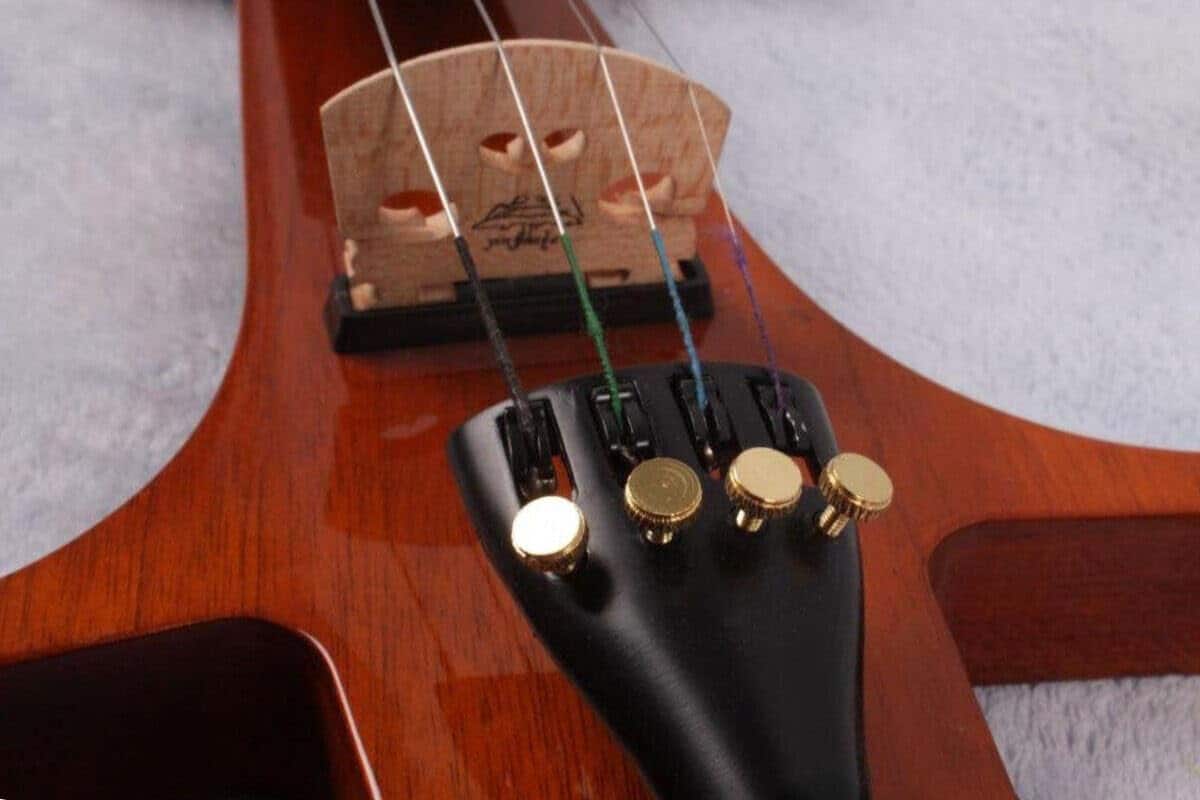 Violín eléctrico WUQIMUSC 4/4 tamaño completo Kit Violín - Imagen 5