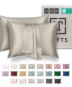 Funda de Almohada de Seda Tafts - 22mm 100% -Taupe