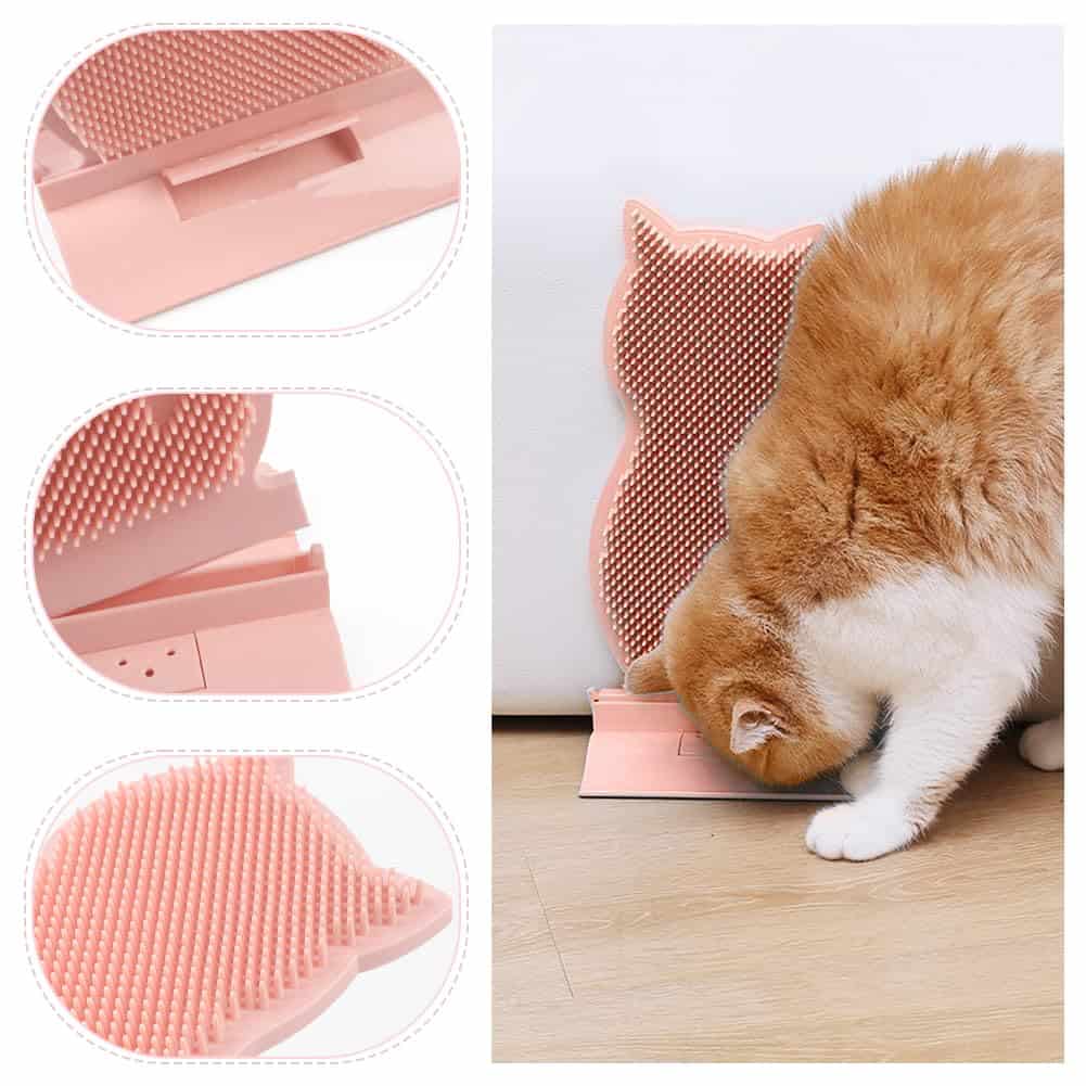 Cepillo Autolimpiador para Esquinas de Gato con Hierba - Imagen 6