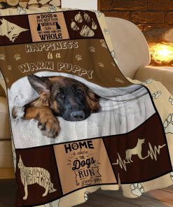 Manta de Pastor Alemán Divertida Manta de Perro para Niñas