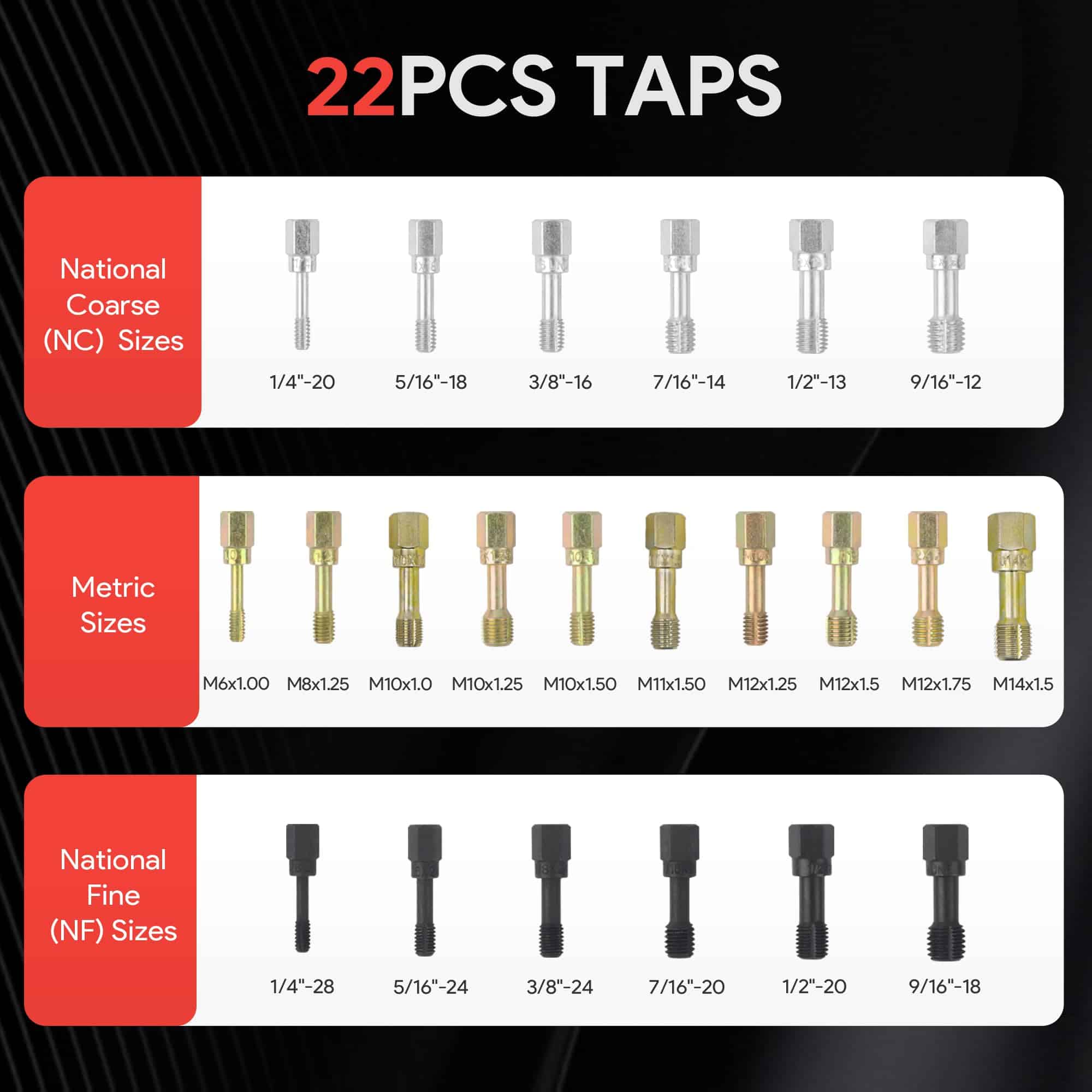 Juego de 49 piezas de restaurador de roscas SZSYD, kit de - Imagen 5