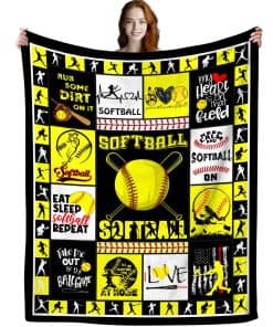 Manta de Softball de Franela Suave para Niños, Niñas y