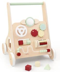 Par de Peras Madera Bebé Andador de Empuje y Arrastre,