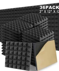 36 Pack Paneles de Espuma Acústica con Autoadhesivo,