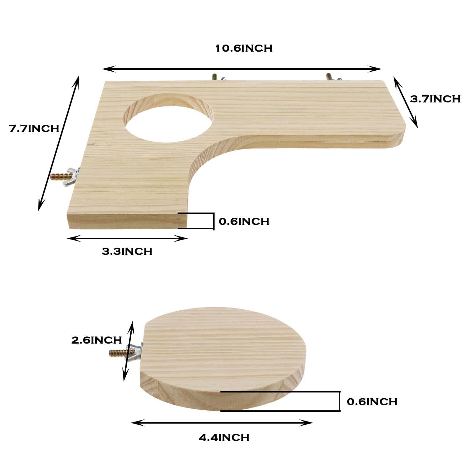 Conjunto de 4 Plataformas de Madera en Forma de L con - Imagen 5