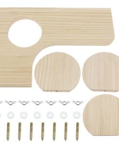 Conjunto de 4 Plataformas de Madera en Forma de L con