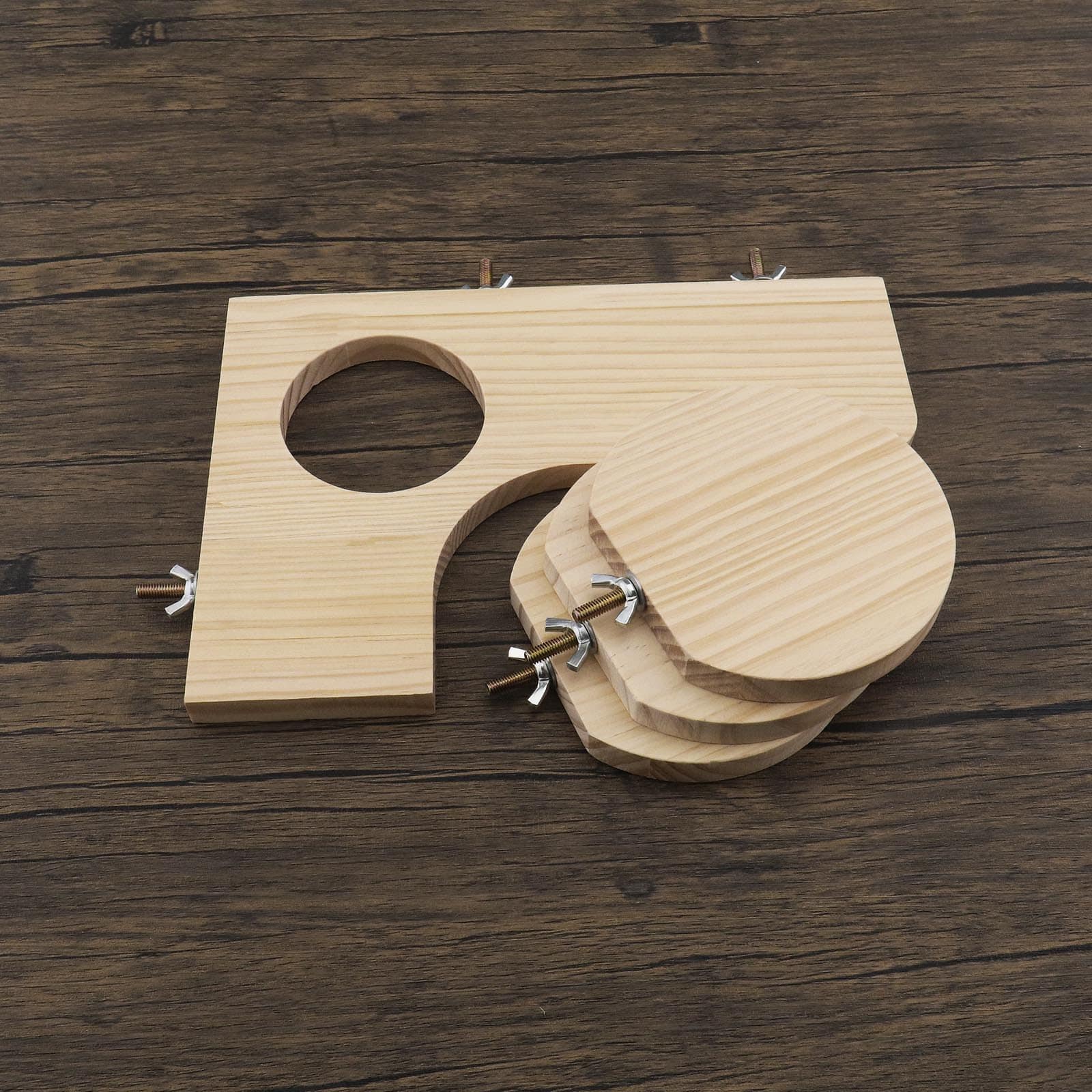 Conjunto de 4 Plataformas de Madera en Forma de L con - Imagen 8