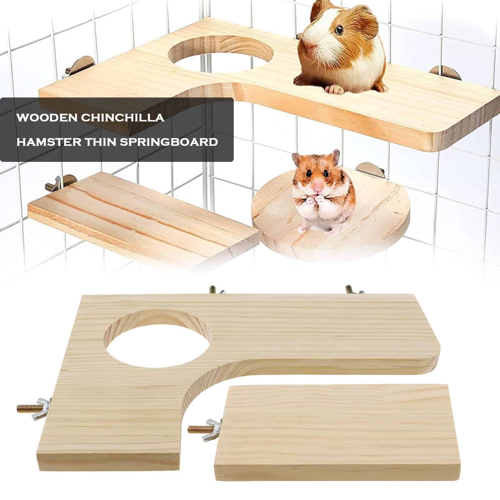 Conjunto de 4 Plataformas de Madera en Forma de L con - Imagen 3