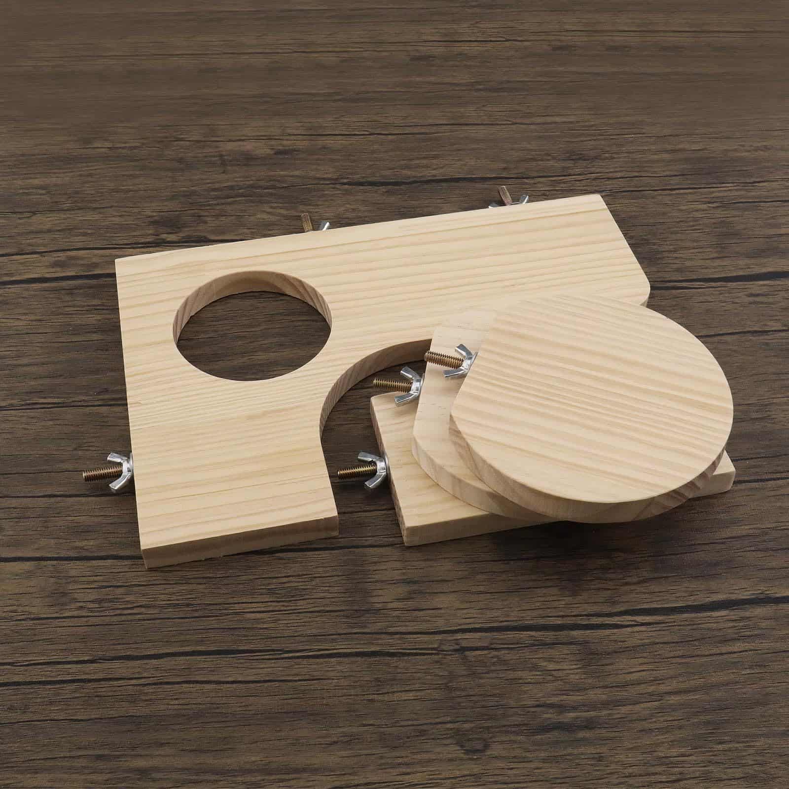 Conjunto de 4 Plataformas de Madera en Forma de L con - Imagen 8