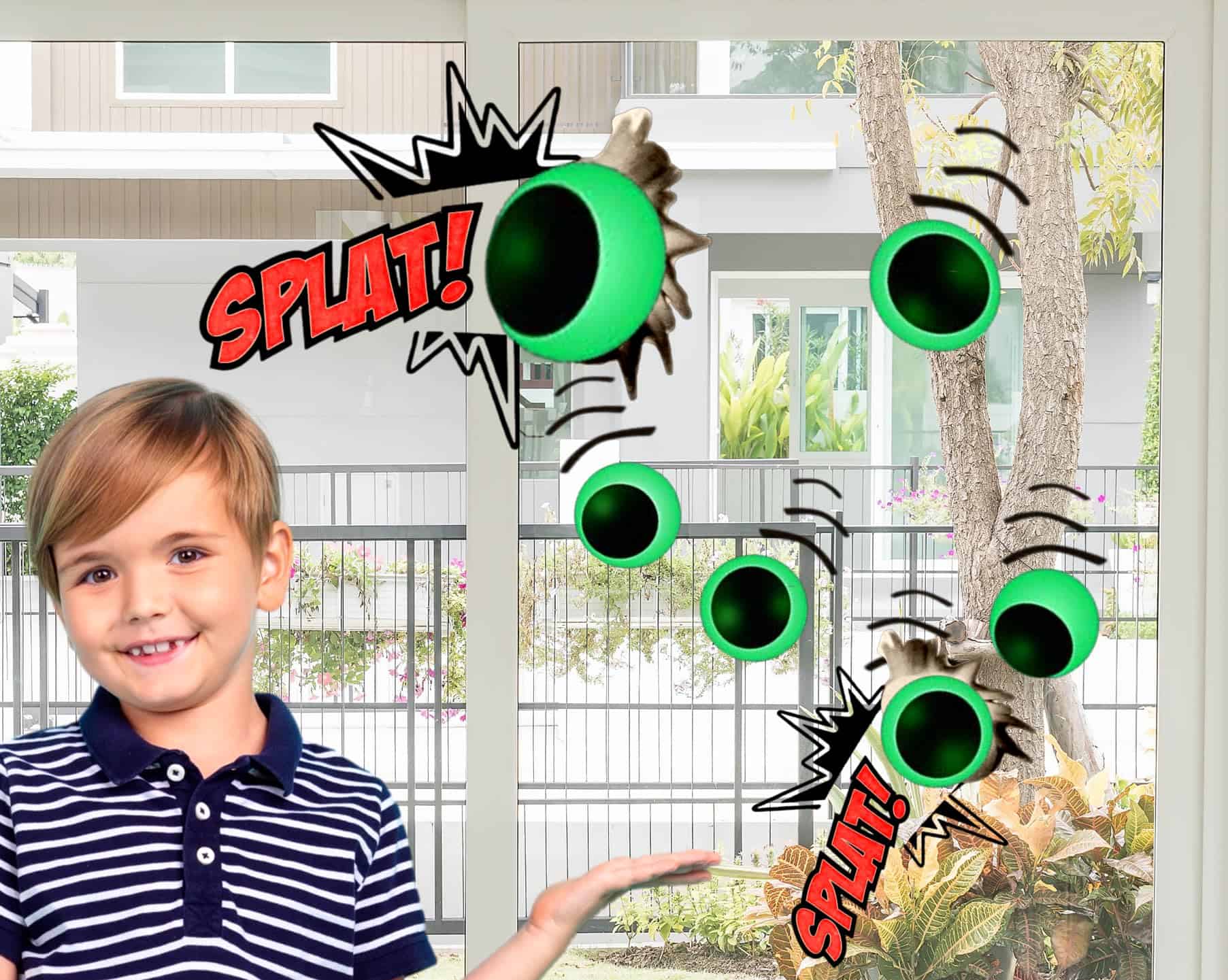 JA-RU Glow in the Dark Sticky Eyeballs (Paquete de 24, 2 - Imagen 5