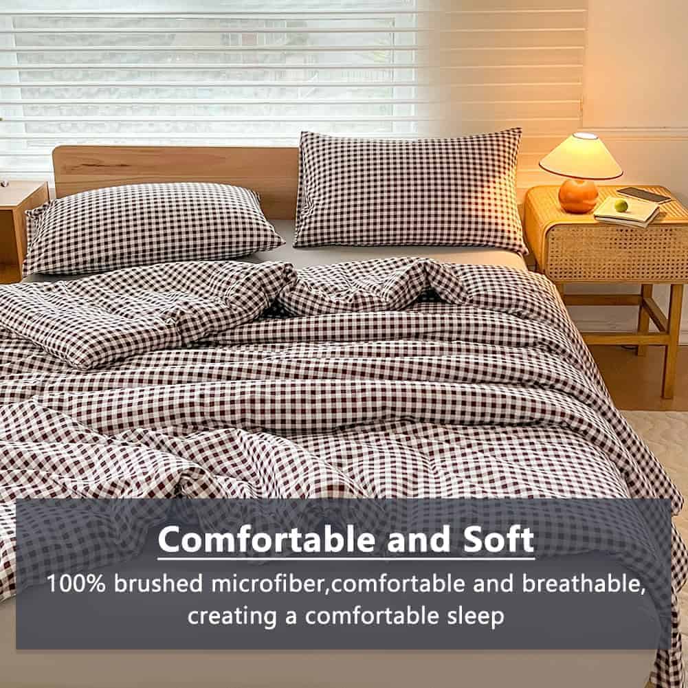 Juego de Edredón Gemelo NSNLGSGC, Juego de Ropa de Cama a - Imagen 5