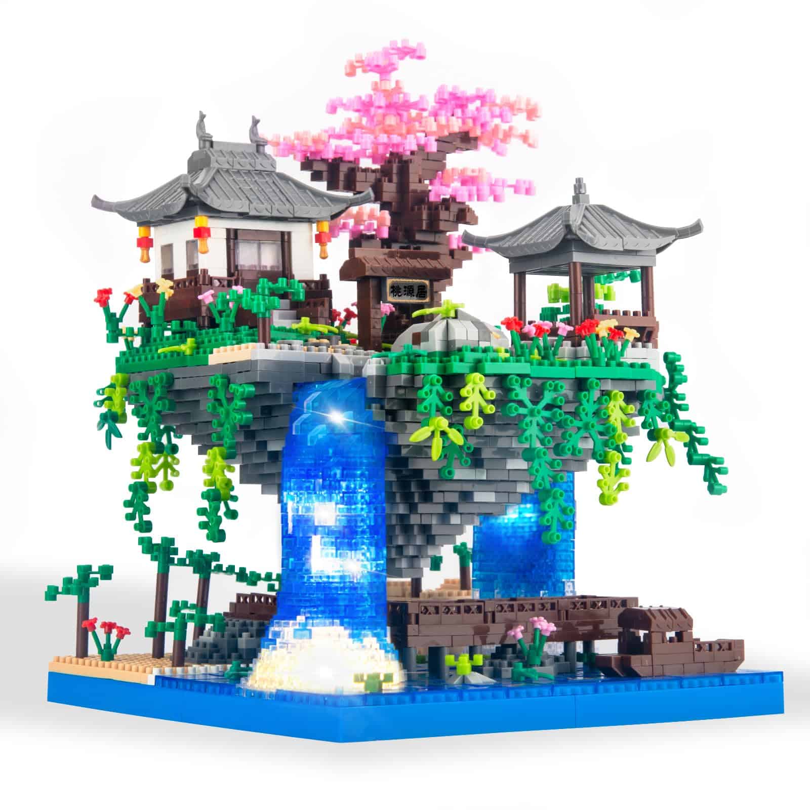 Set de Bloques de Construcción Micro del Árbol Bonsai de