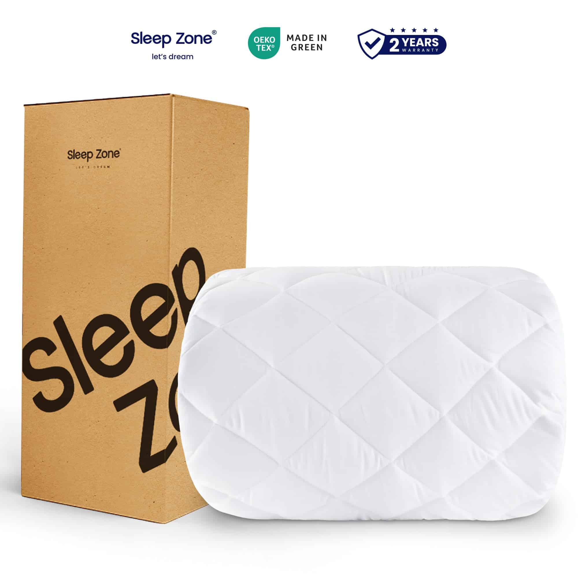 SLEEP ZONE Cooling Mattress Pad King Non Slip, Breathable - Imagen 6
