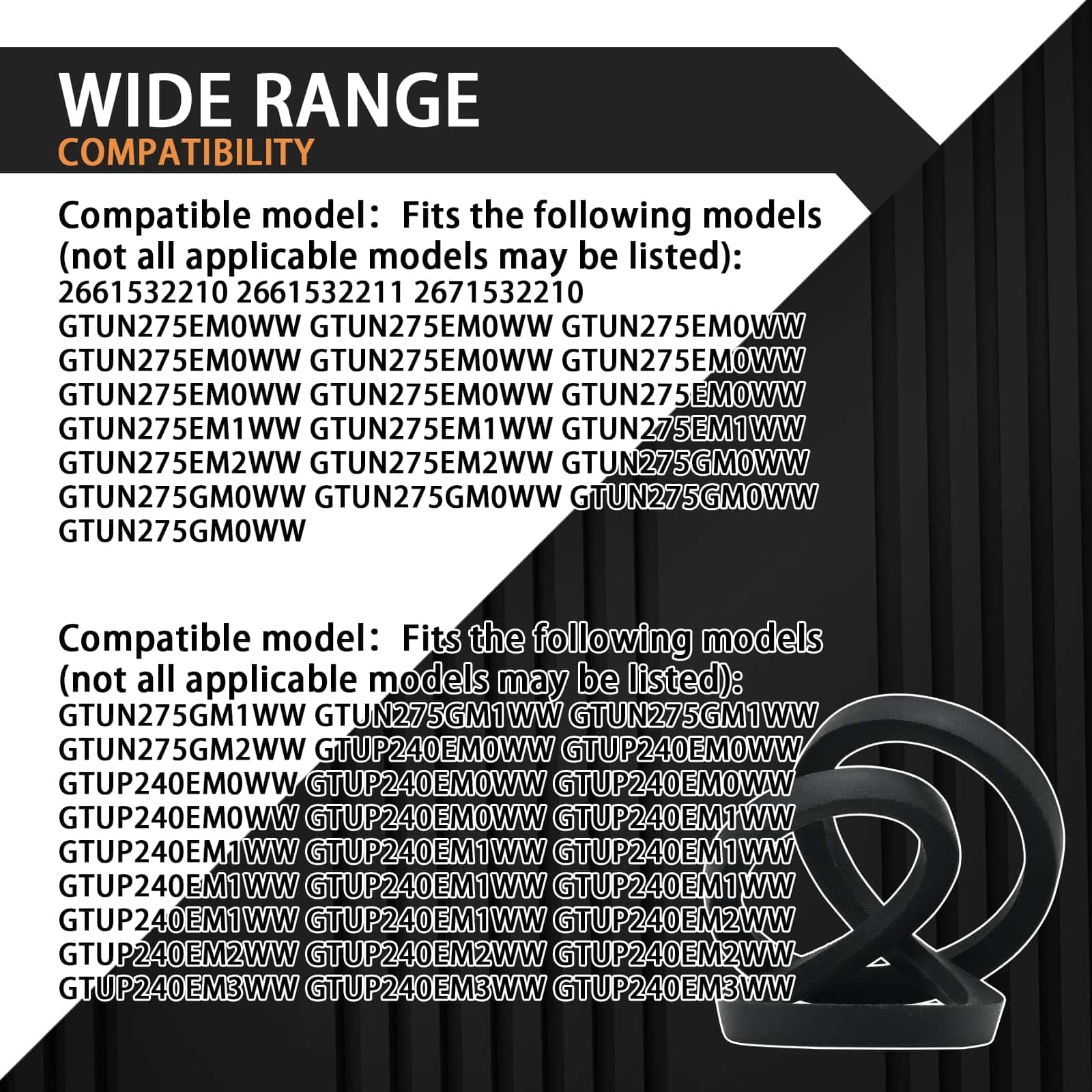 Correa de transmisión para lavadora WH01X20436 se ajusta a - Imagen 6