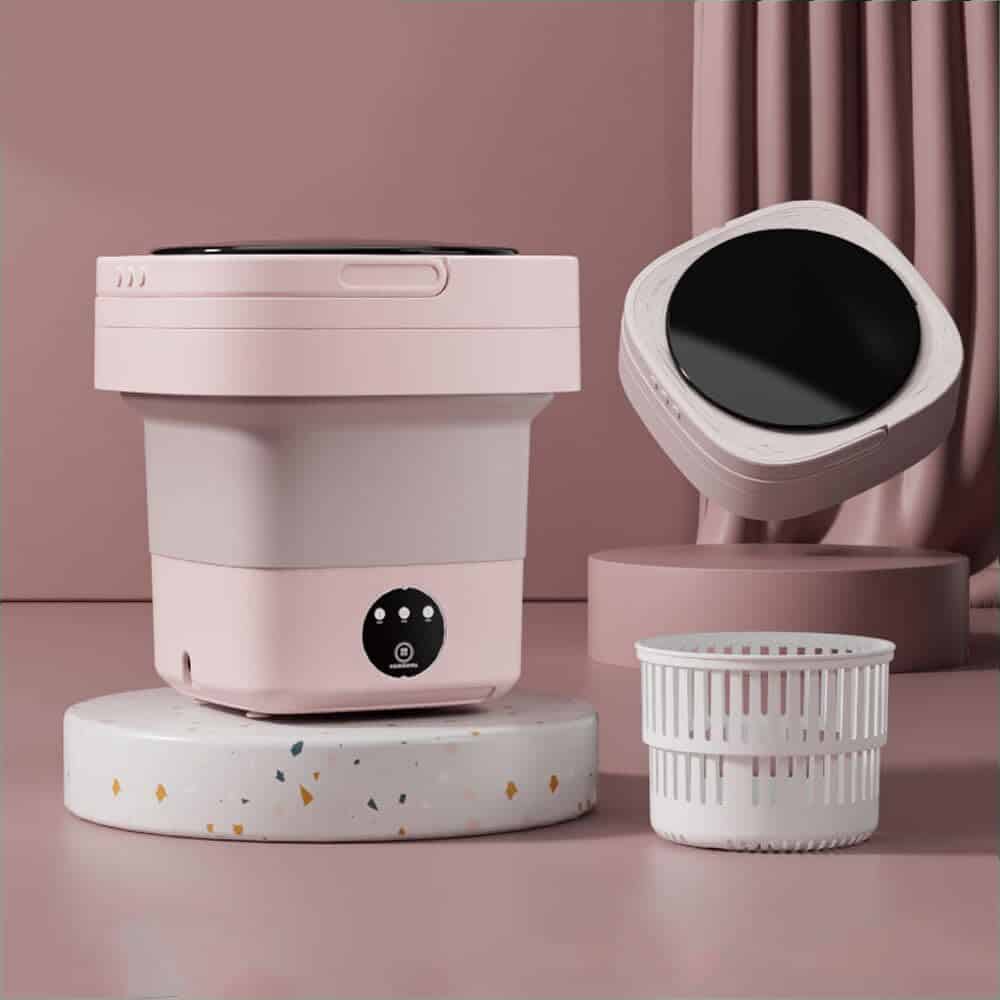 Pequeña Lavadora Portátil, Mini -Rosa