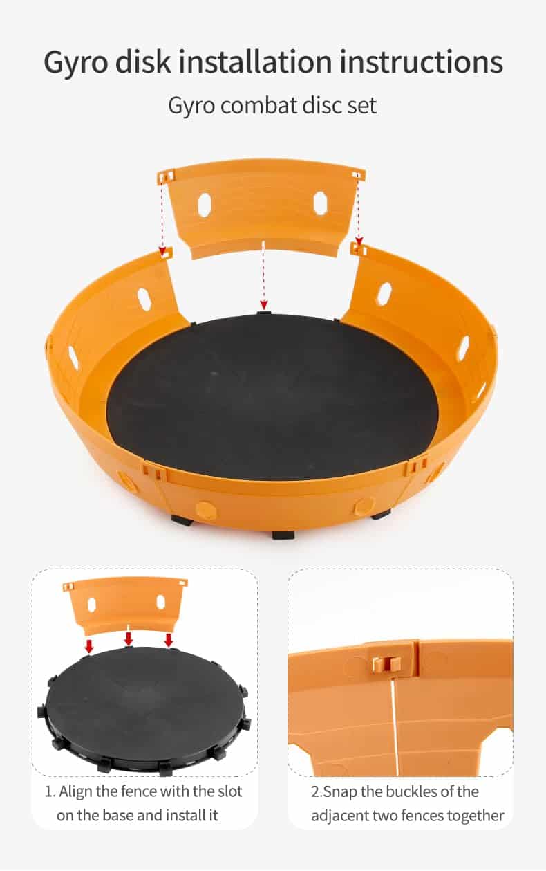 Set de Batalla de Bey Battling Top Stadium Blade-10 Trompos - Imagen 4