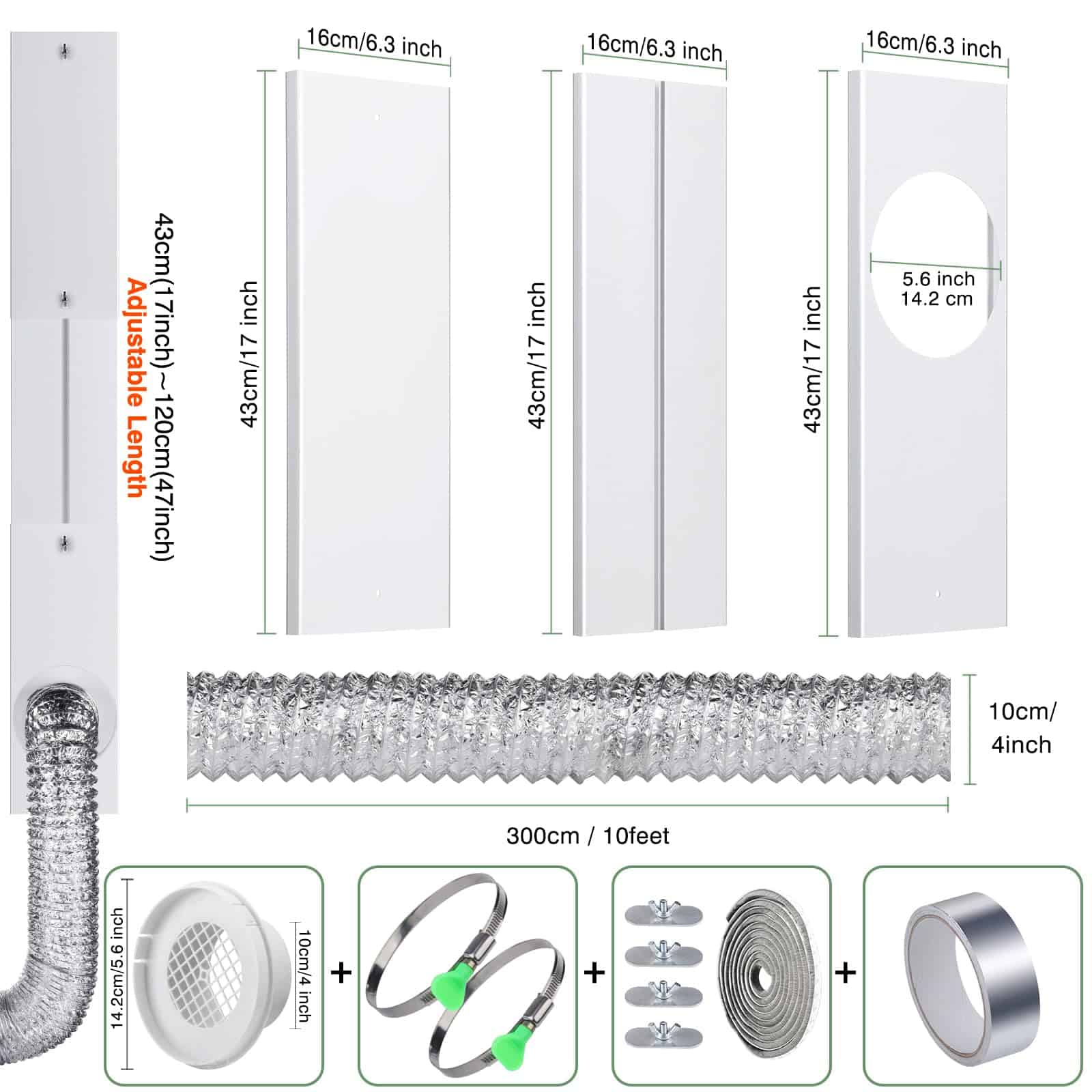 Kit de ventilación para secadora de 10 pies con manguera de - Imagen 4