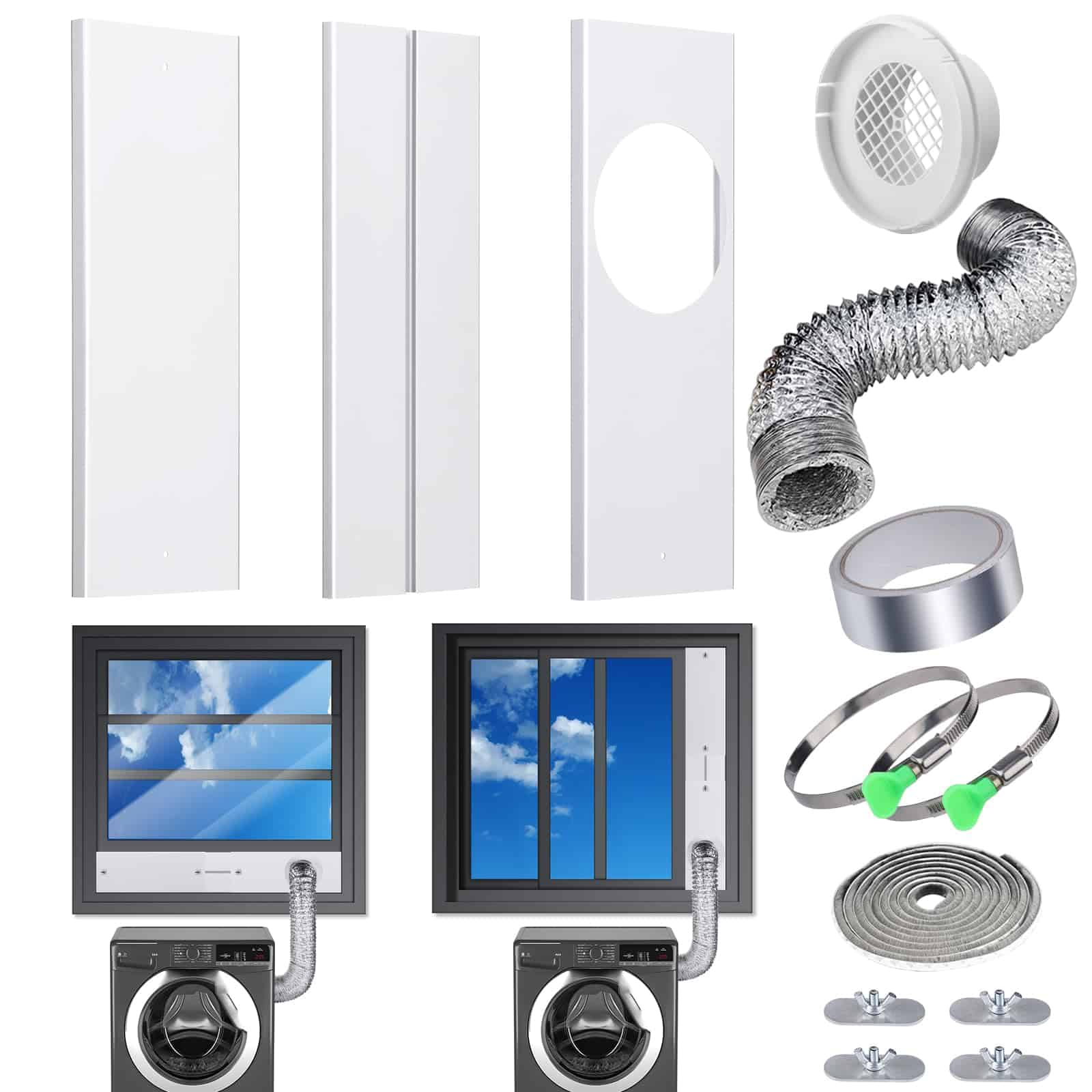 Kit de ventilación para secadora de 10 pies con manguera de
