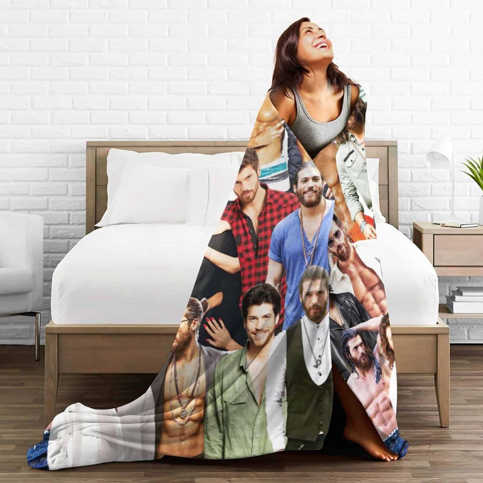 Manta Can Yaman Suave y Cómoda de Lana Fleece para Sofá - Imagen 6