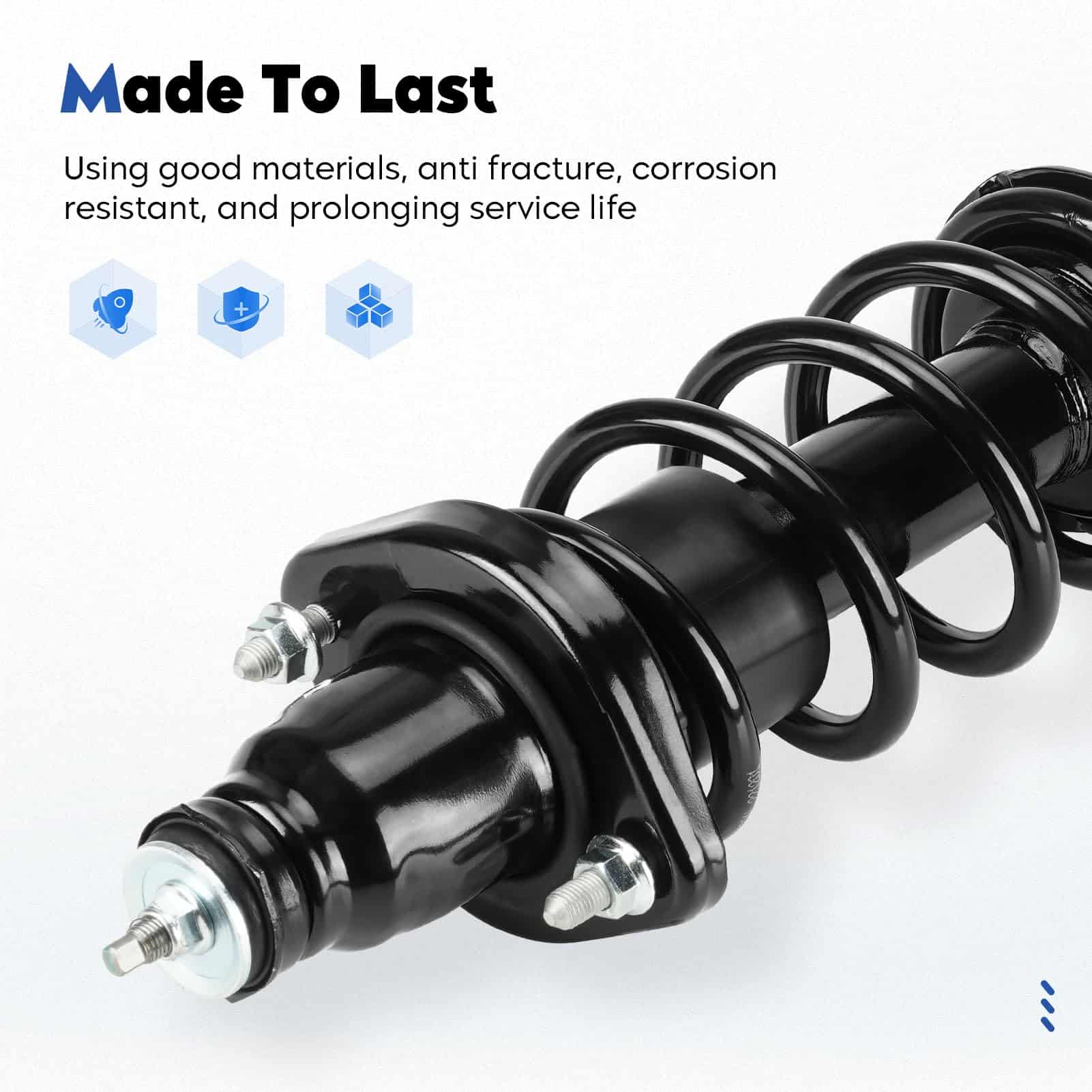 Amortiguador de suspensión trasero completo con resorte de - Imagen 5