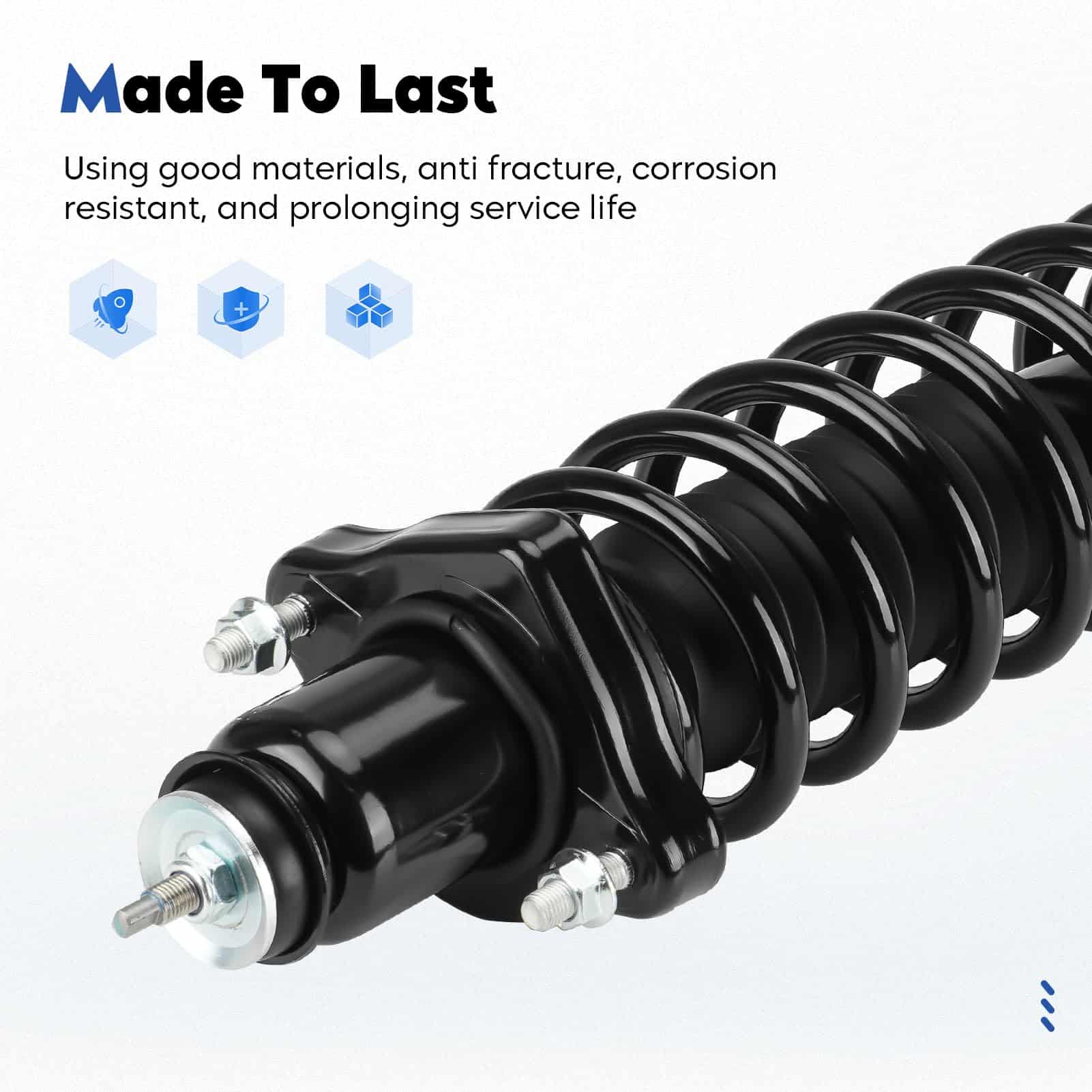 Amortiguador trasero con resorte de bobina - 2 piezas - Imagen 6