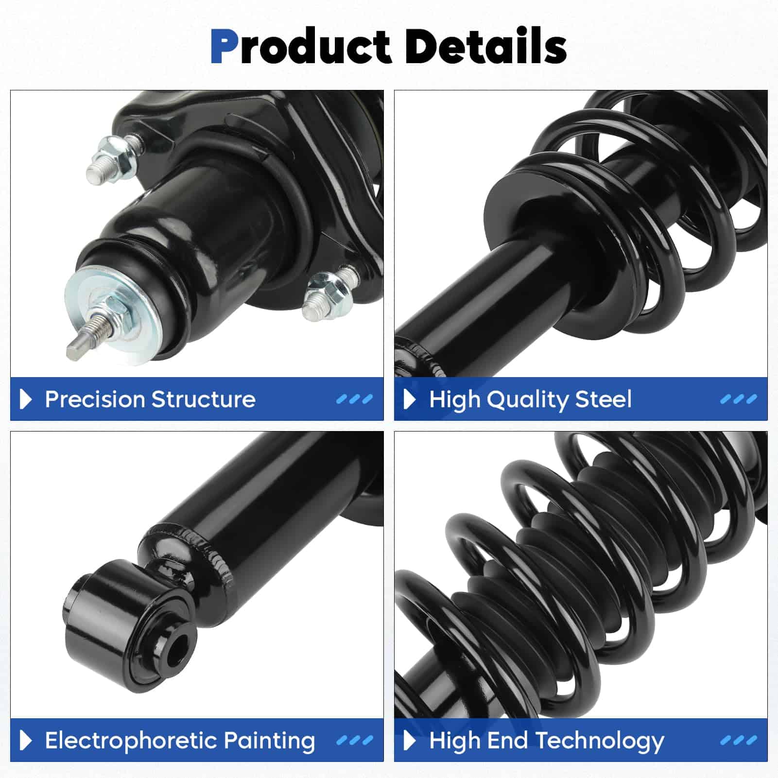 Amortiguador trasero con resorte de bobina - 2 piezas - Imagen 3