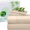 Juego de sábanas completas de bambú viscosa Royale Linens -