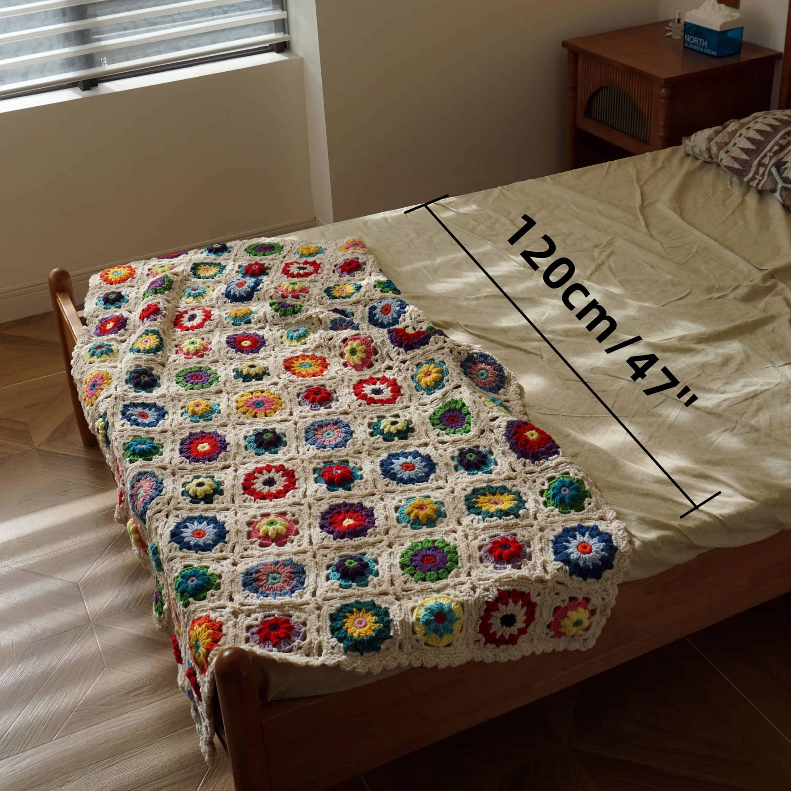 CZQLWW Manta de Ganchillo Hecha a Mano Estilo Sweater - Imagen 6