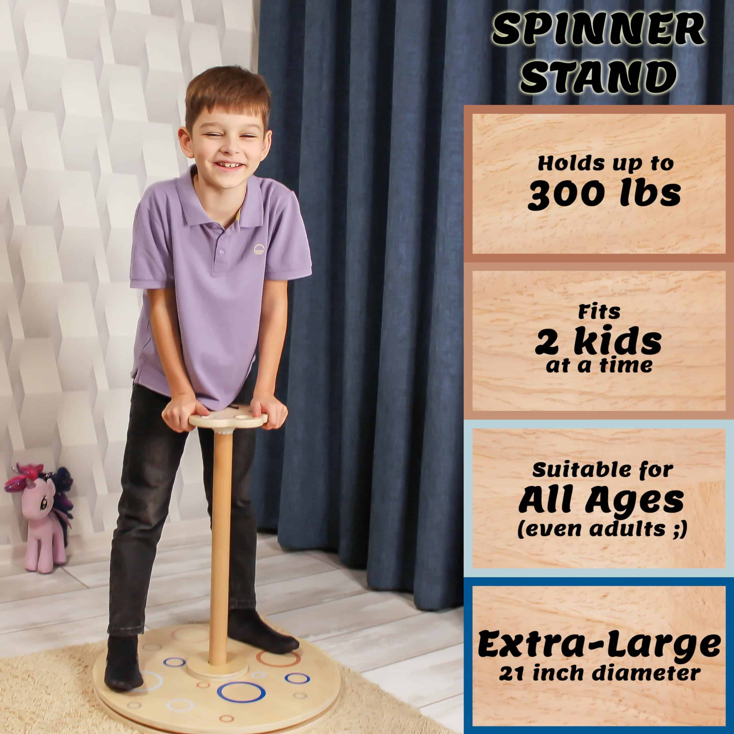 Juguete Driddle Wooden Stand and Spin | Tabla de Equilibrio - Imagen 3