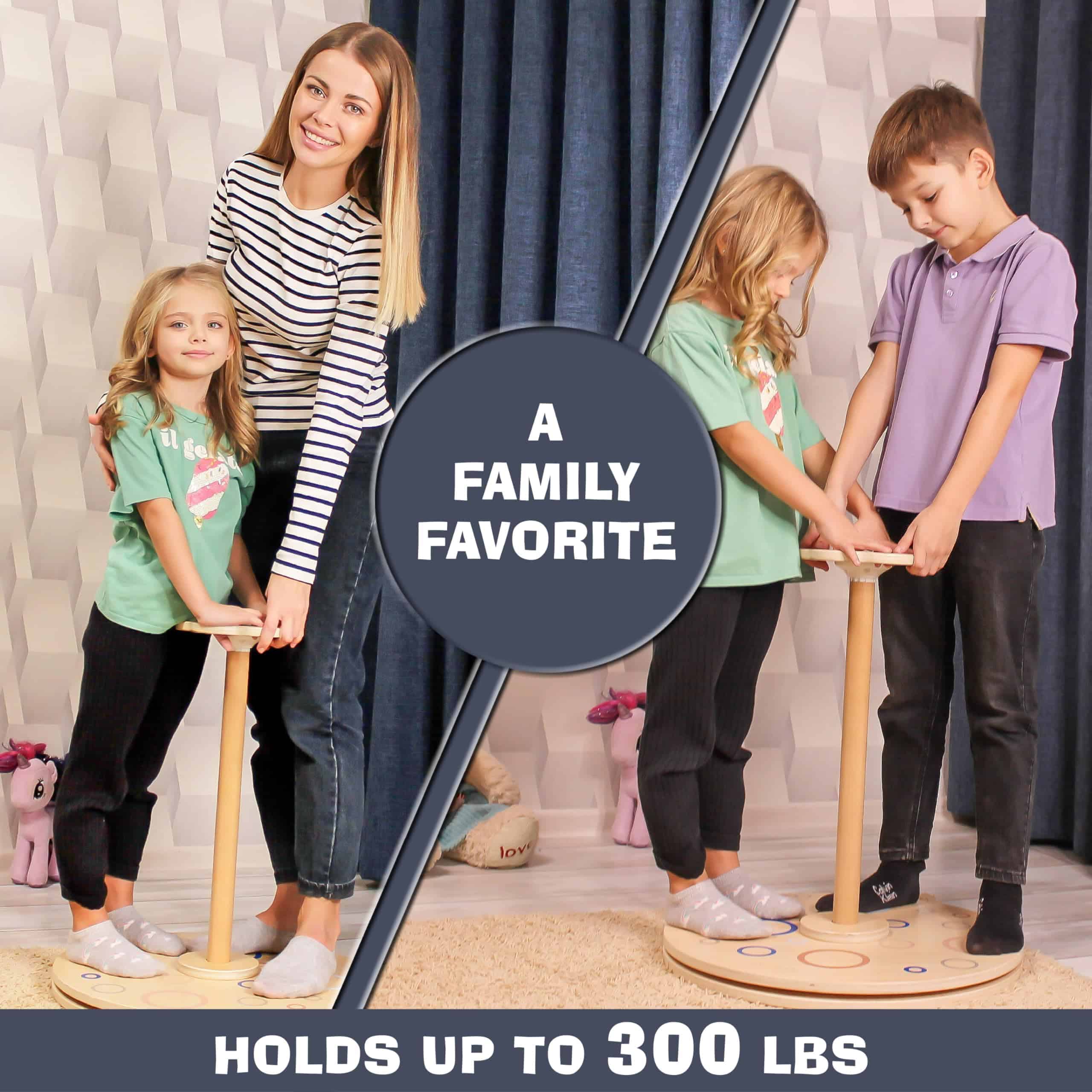 Juguete Driddle Wooden Stand and Spin | Tabla de Equilibrio - Imagen 4