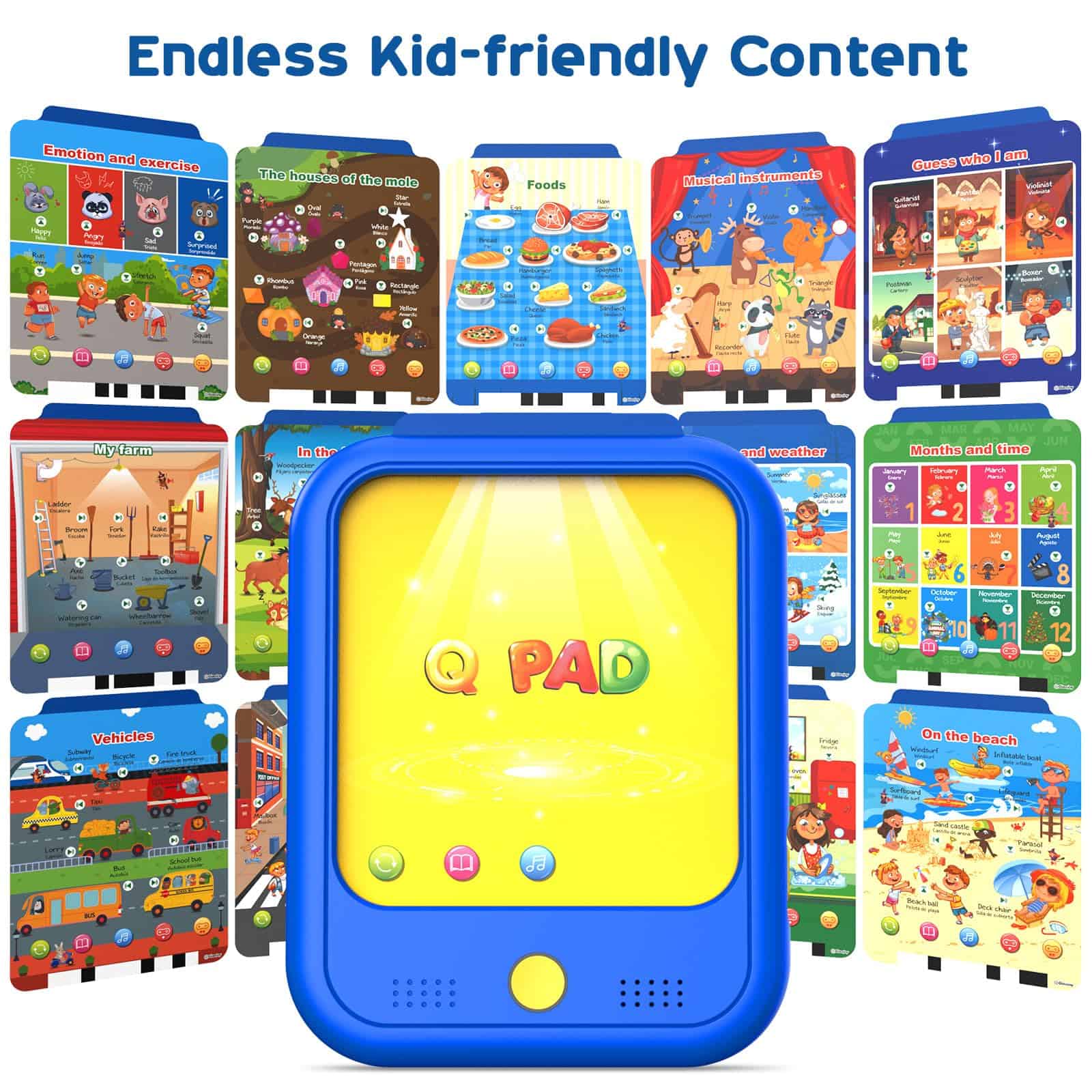 Tableta de Aprendizaje para Niños, Pad Educativo para Niños - Imagen 4