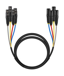 Phenyx Pro Cable Serpiente XLR, Cable de Conexión de 4