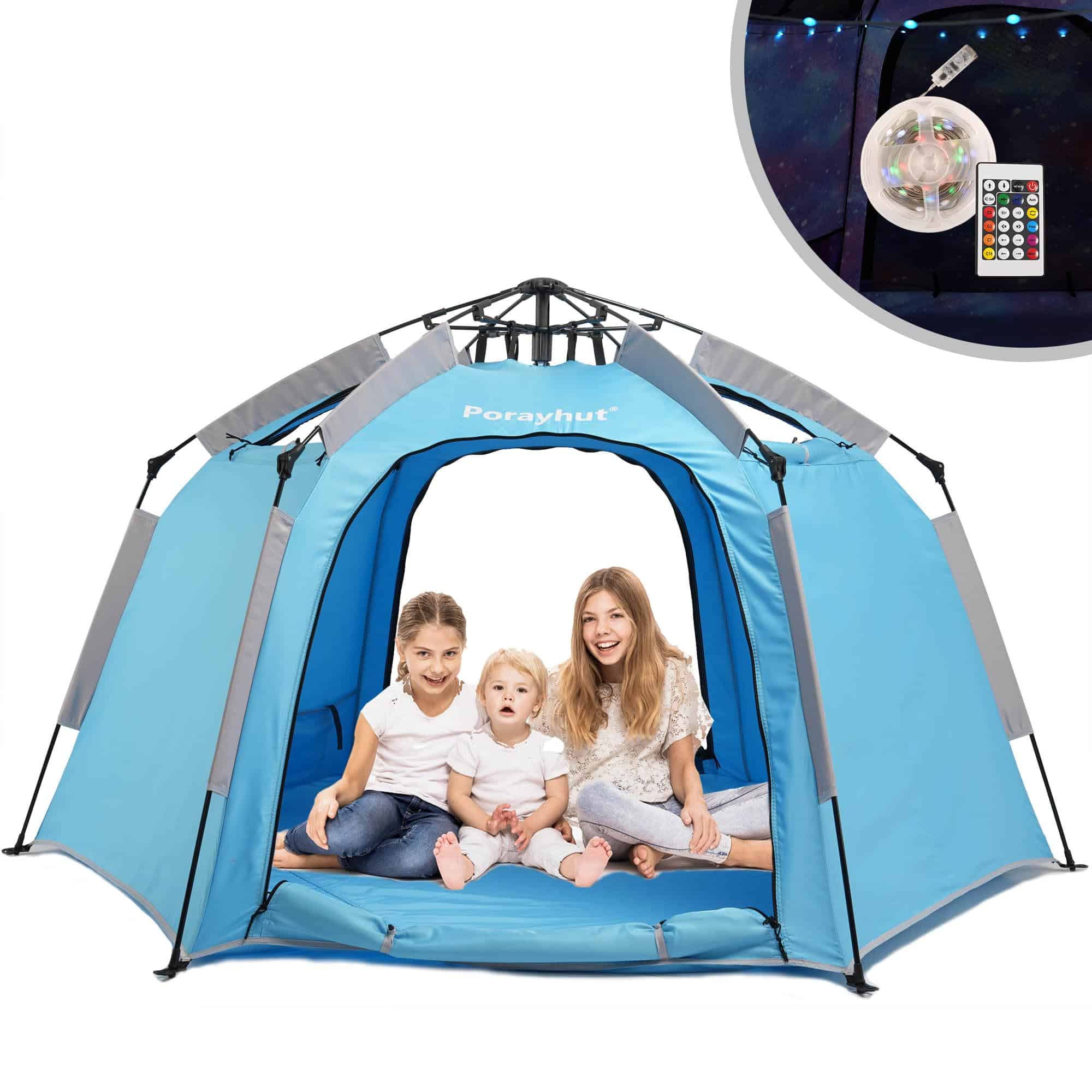 Tienda de Juego Hexagonal Portátil para Niños -Azul