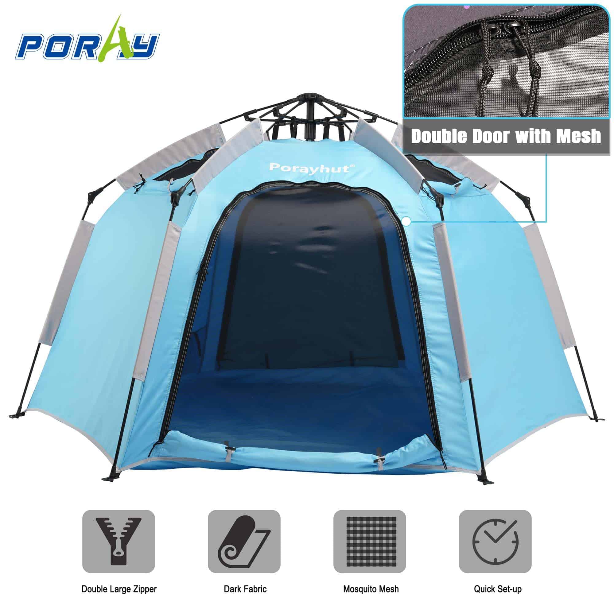 Tienda de Juego Hexagonal Portátil para Niños -Azul - Imagen 6