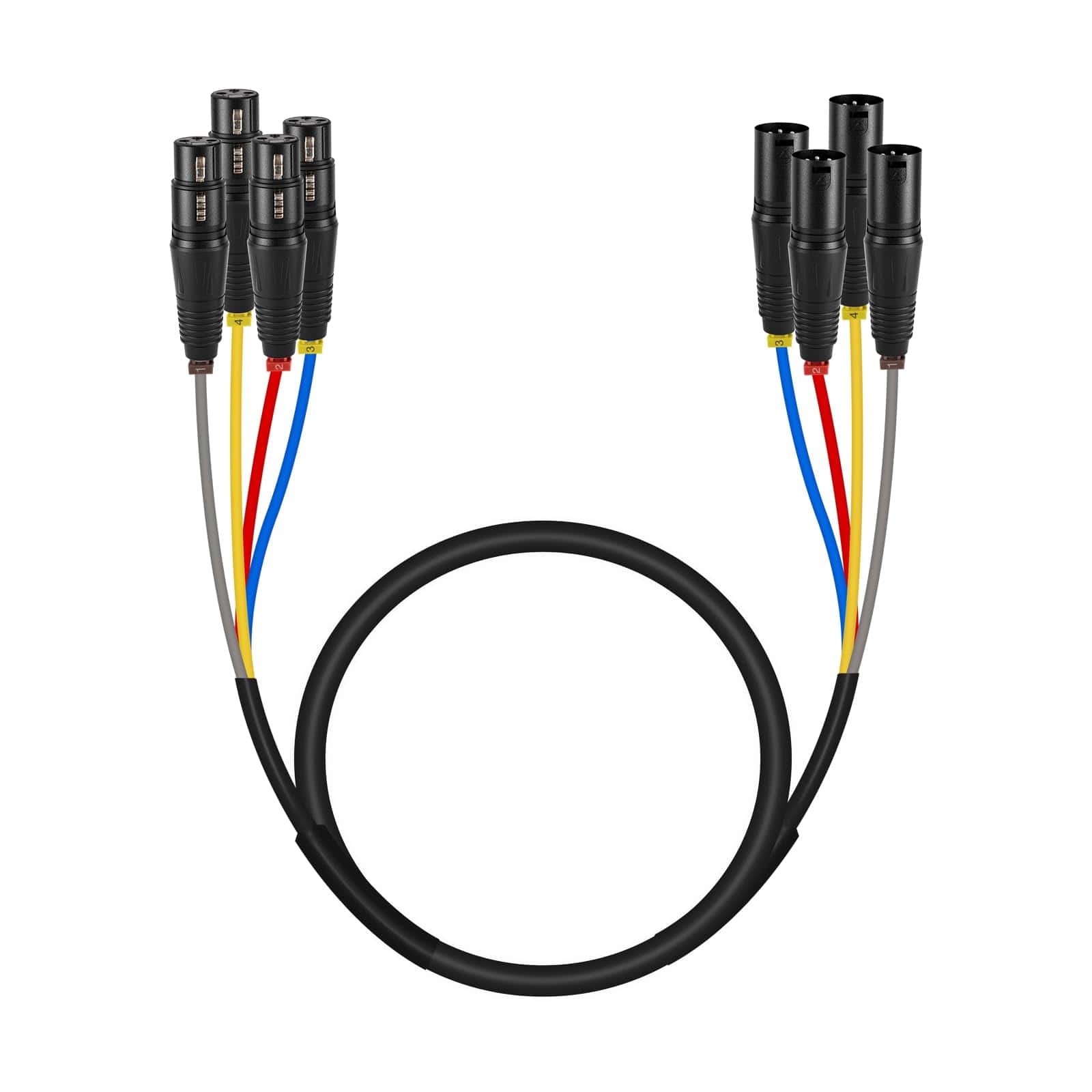 Cable Serpiente XLR Phenyx Pro, Cable de 4 Canales XLR