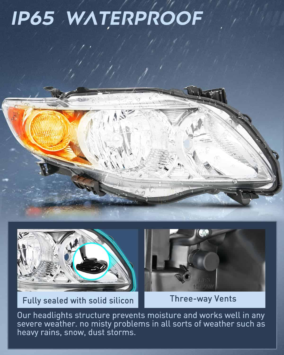 Conjunto de Faros Delanteros Nilight Compatible con Toyota - Imagen 5