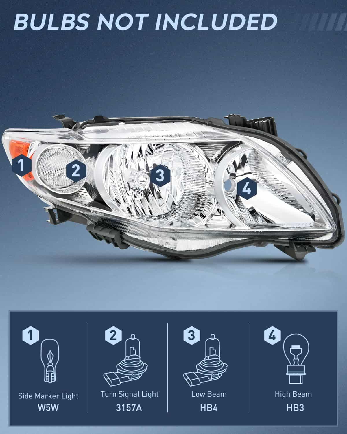 Conjunto de Faros Delanteros Nilight Compatible con Toyota - Imagen 3