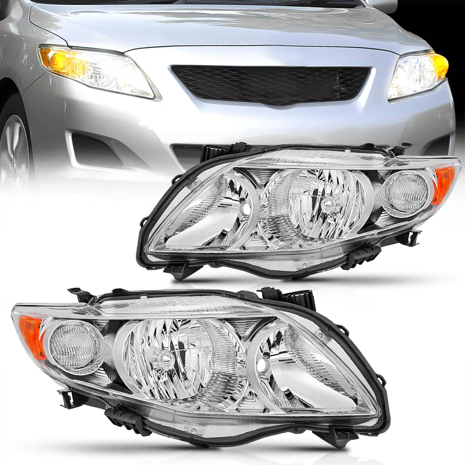 Conjunto de Faros Delanteros Nilight Compatible con Toyota