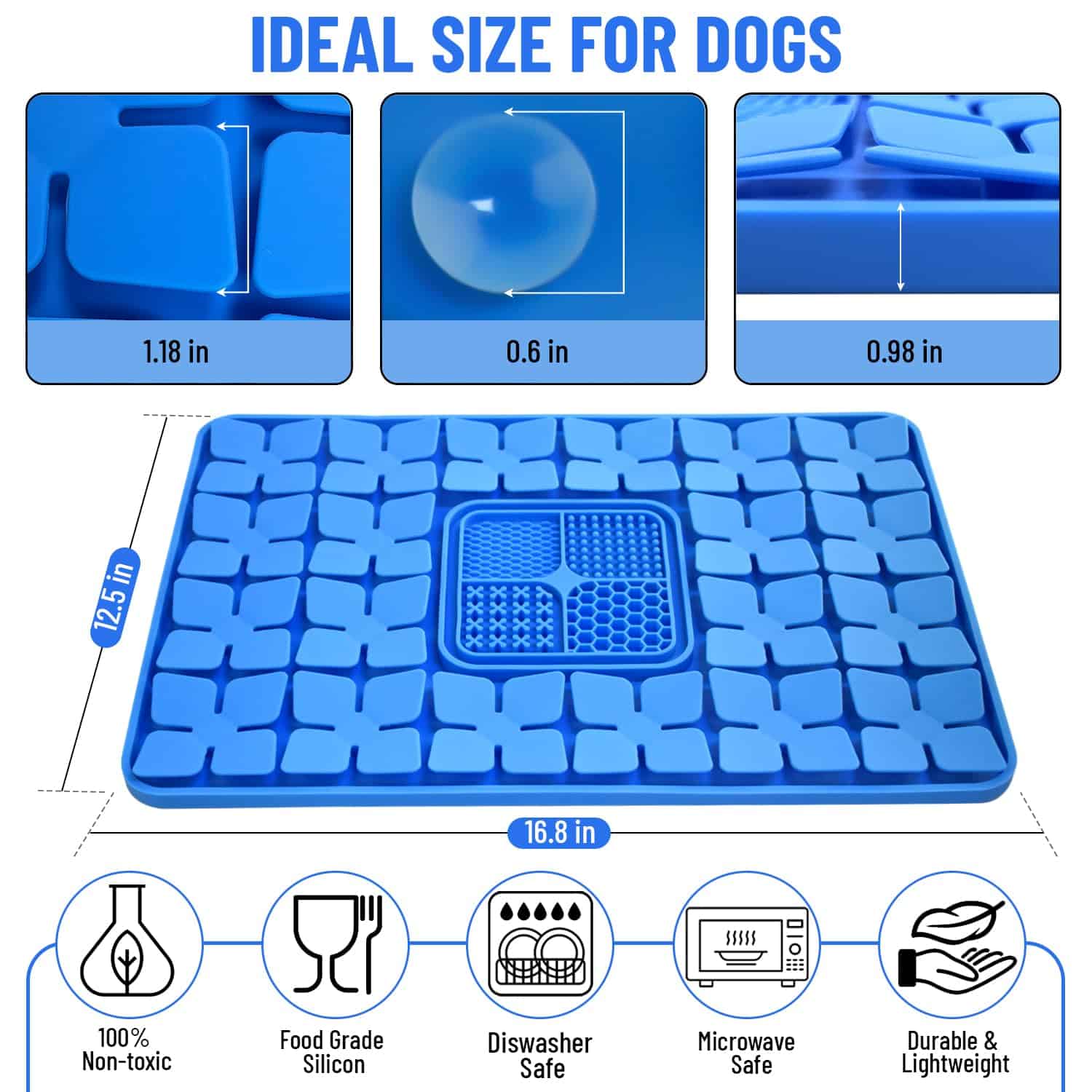TOGO PAW 2-en-1 Tapete para Perros: Alimentador Lento, - Imagen 3
