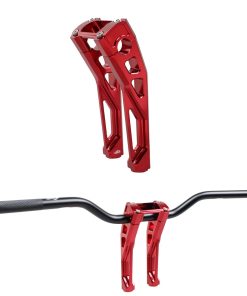 POWERJAMES 8.0" Elevadores de Manillar Rojos Altos con