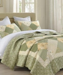 SahSahCasa 100% Algodón 128"x120" Colcha de Cama extra