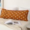 Funda de Almohada corporal DRNOU Boho con Flecos en 3D,