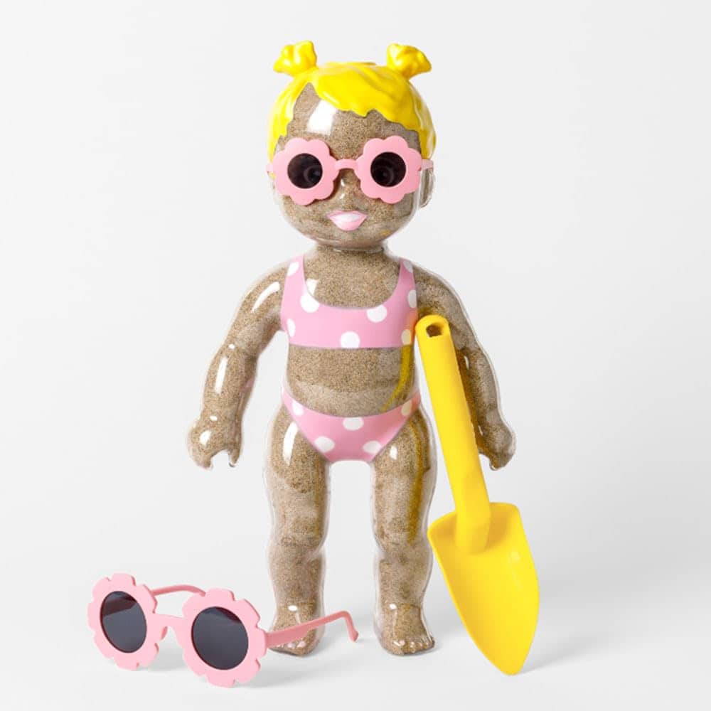 Muñeca Sandy Beach Waterproof Clear, Llena de Arena para