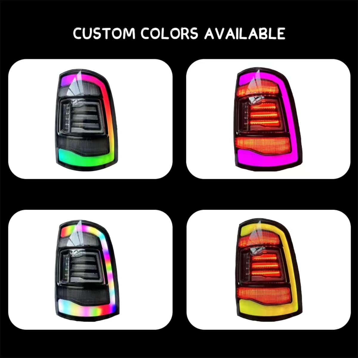 WANGDUOYU Conjunto de luces traseras RGB con barra de luz - Imagen 6