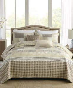 Juego de Edredón de Algodón QuiltEase Tamaño Queen, Juego